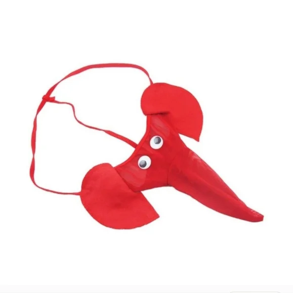 Mens Banana Hammock G String Thong Red Elephant - Picture 4 of 6